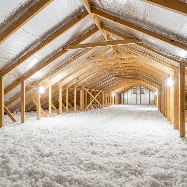 Attic insulation work for a hot upstairs comfort problem